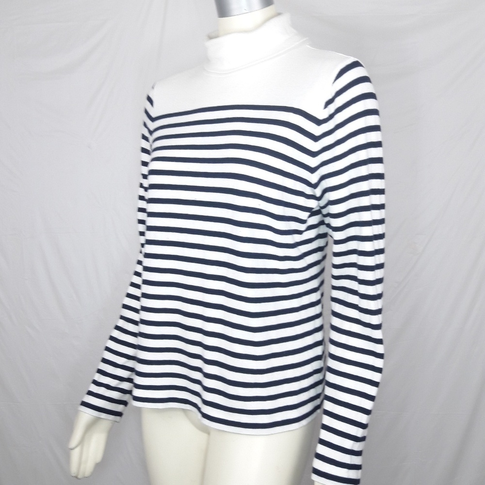 J. Crew Turtleneck Stripe Sweater - image 4